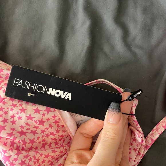 Fashion Nova Tieup Patterned Bikini - Picture 4 of 5